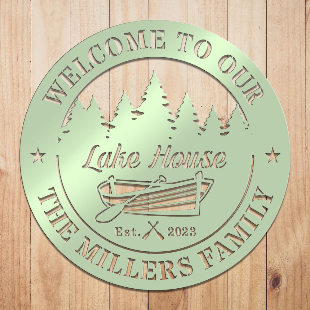 Custom Lake House Metal Sign by Craftmysign – Craft My Sign