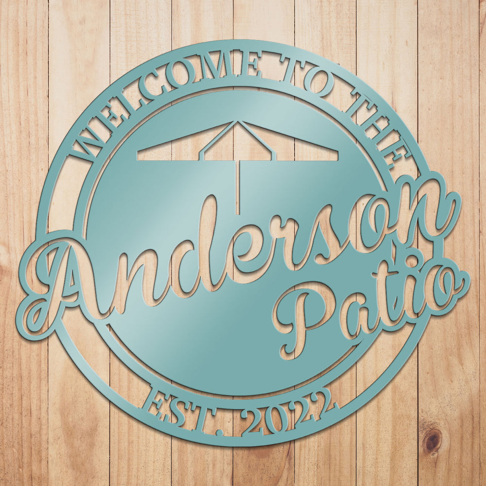 Custom Patio Metal Sign by Craftmysign – Craft My Sign