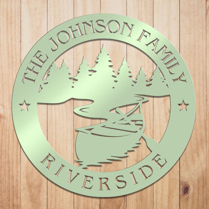 Riverside Metal Sign