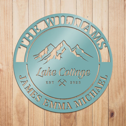 Outdoor Mountain House Sign