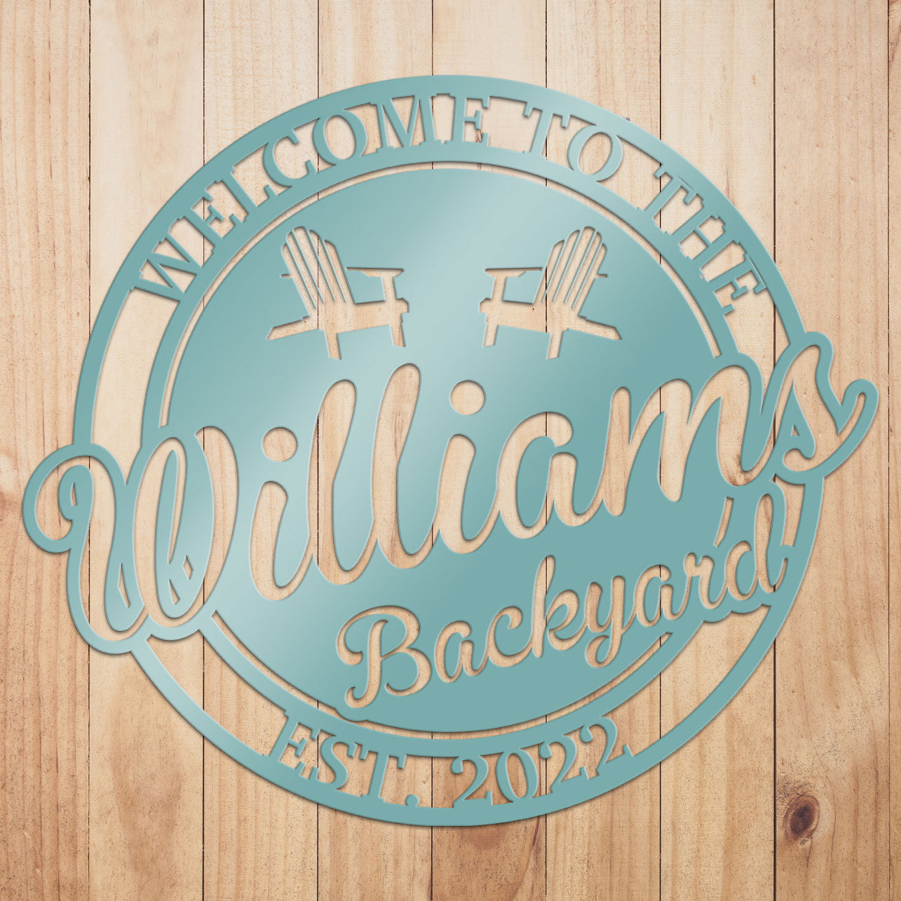 Bakyard Sign Custom Backyard Metal Sign by Craftmysign – Craft My Sign