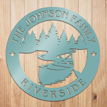 Riverside Metal Sign