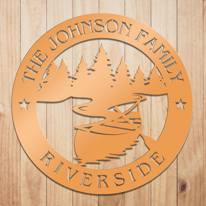 Riverside Metal Sign