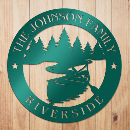 Riverside Metal Sign