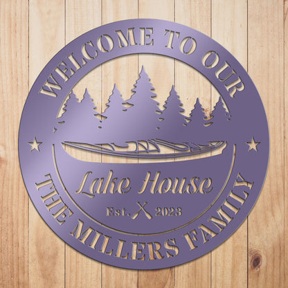 Kayak Metal Sign