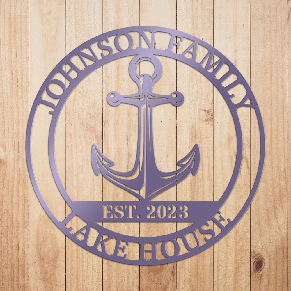 Custom Anchor Metal Sign by Craftmysign – Craft My Sign