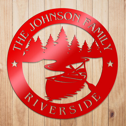Riverside Metal Sign