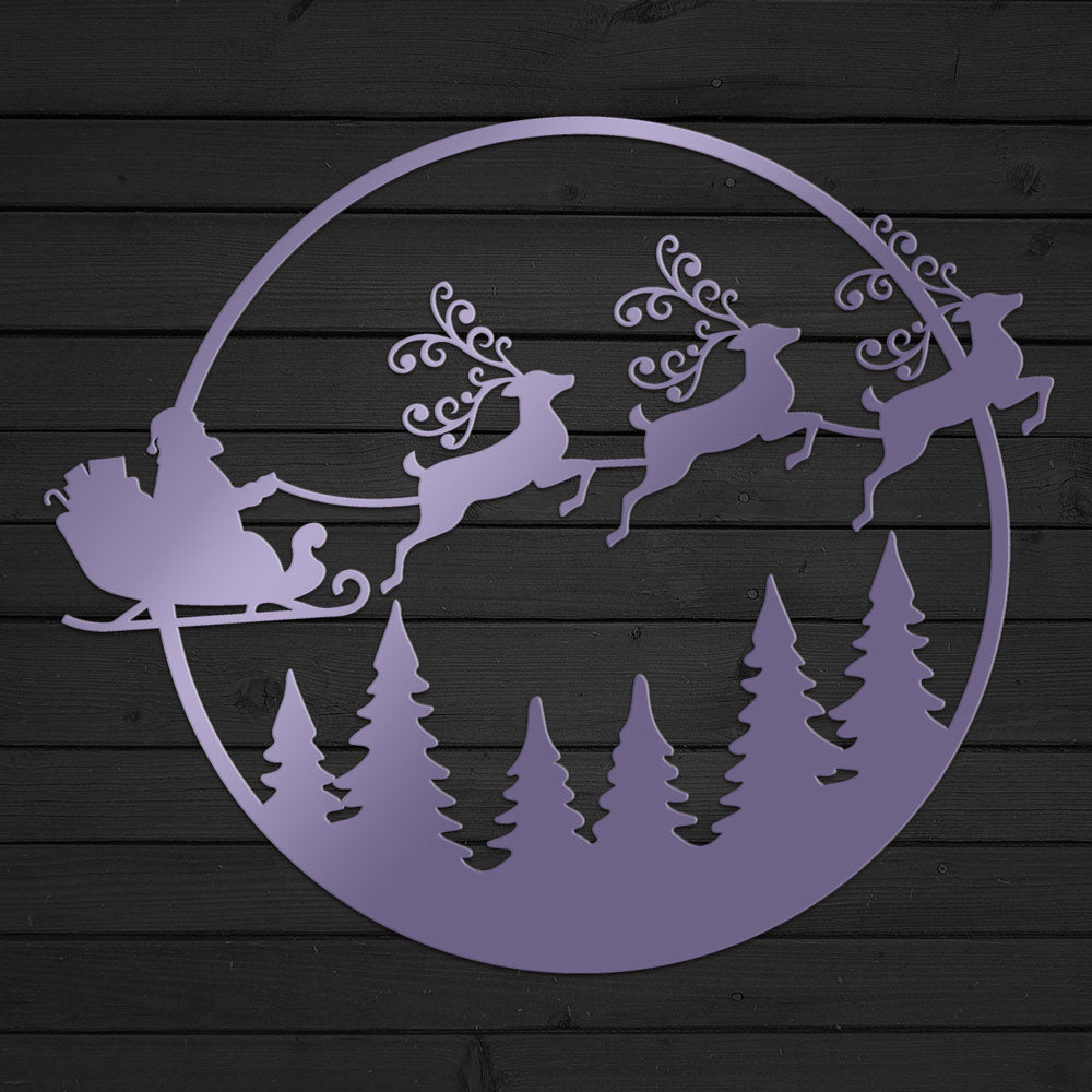 Santa Reindeer Sign