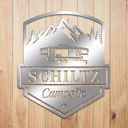 Camping Caravan Sign