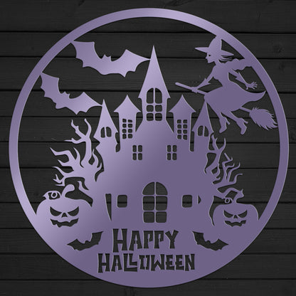 Happy Halloween Metal Sign