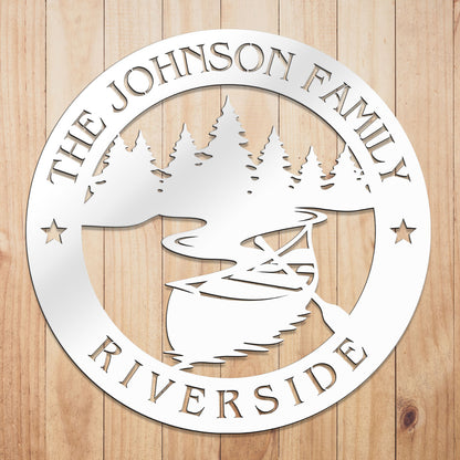 Riverside Metal Sign