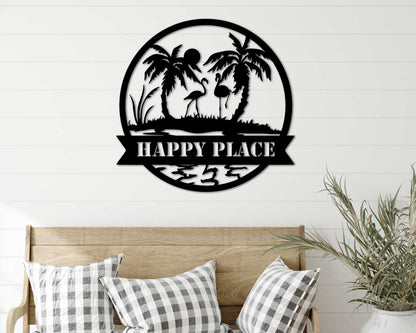 Beach Flamingo Sign