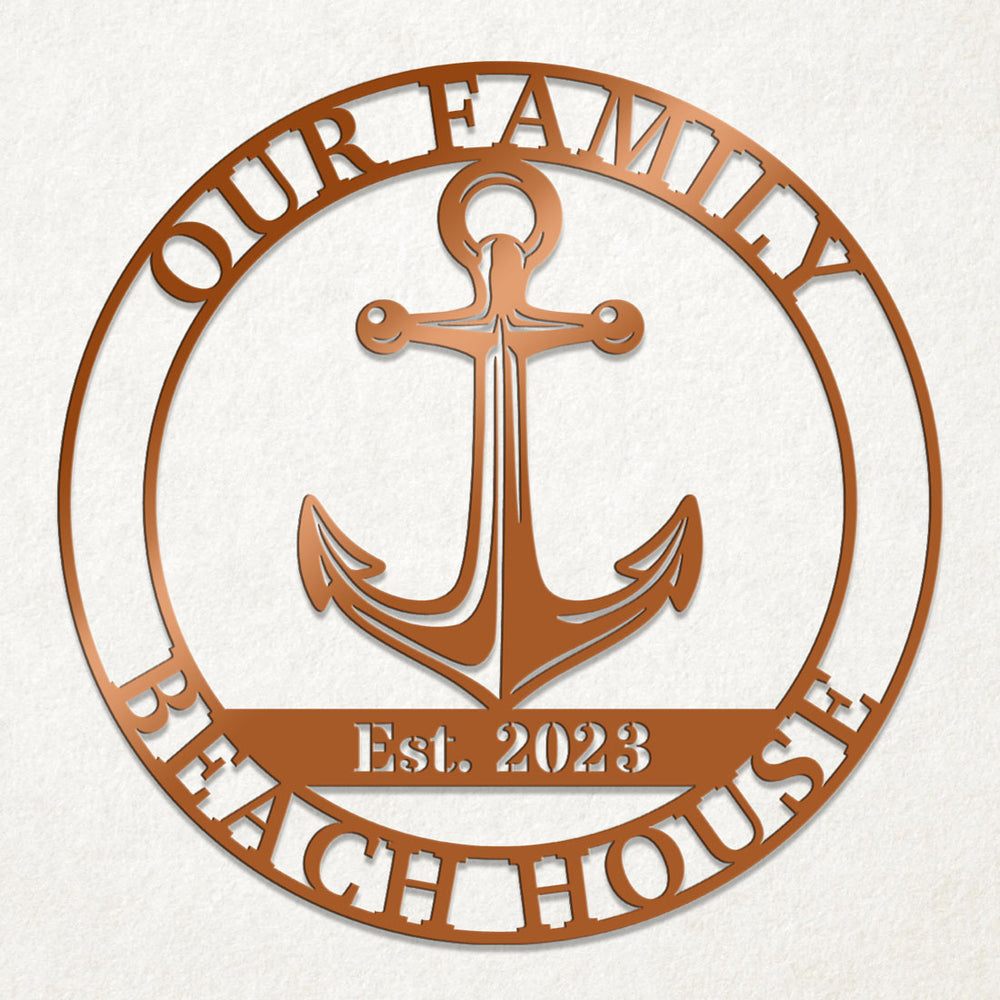 Custom Anchor Metal Sign by Craftmysign – Craft My Sign