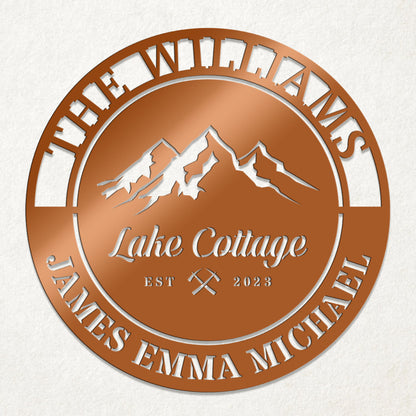 Outdoor Mountain House Sign