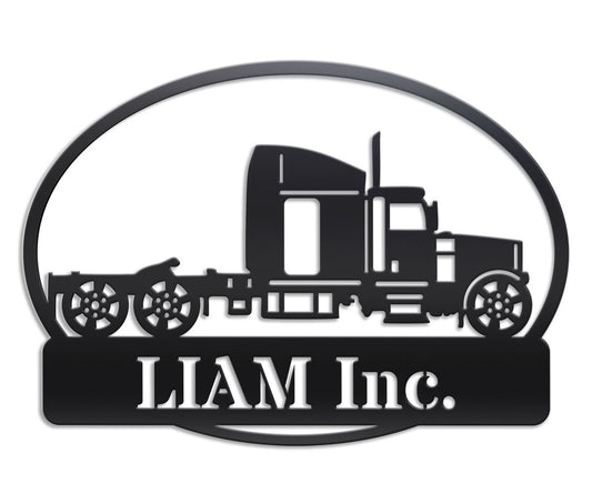 Big Rig Custom Metal Sign
