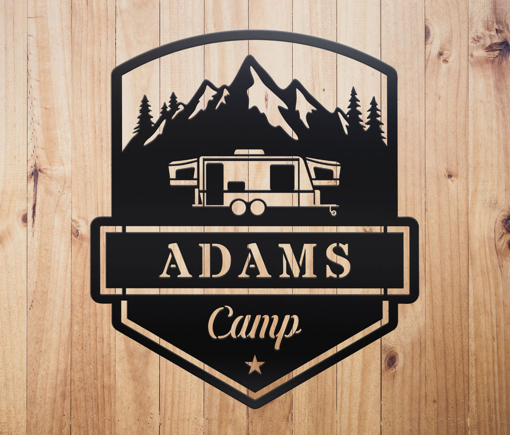 
                  
                    Camping Caravan Sign
                  
                