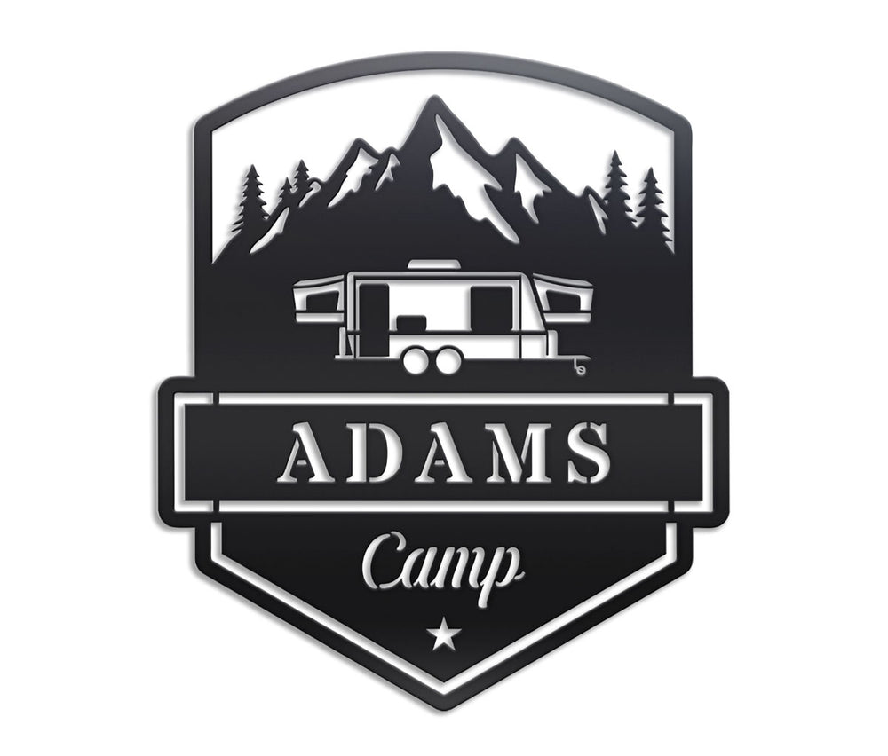 Camping Caravan Sign