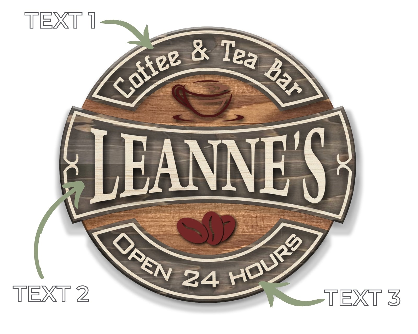 Rounded Bar Sign Craft My Sign