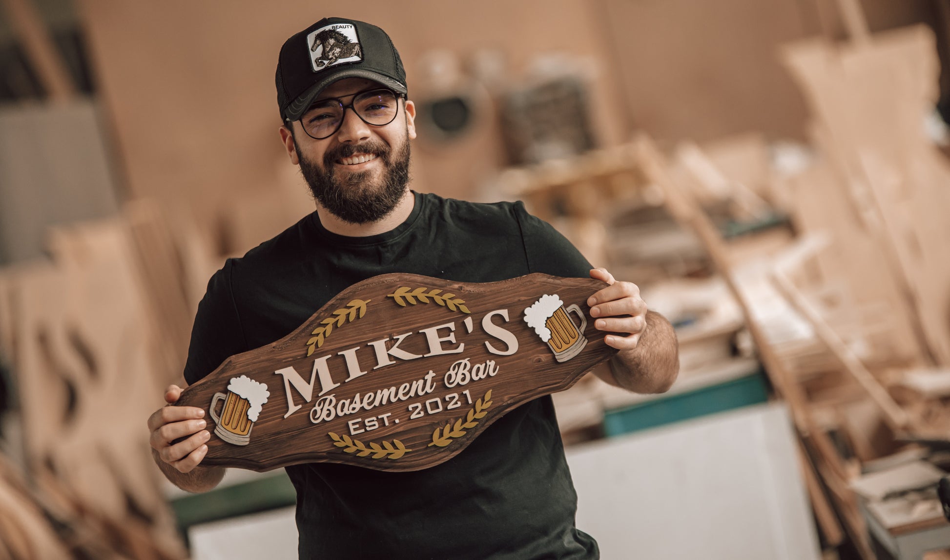 Bar Sign Woodform Artcrafts
