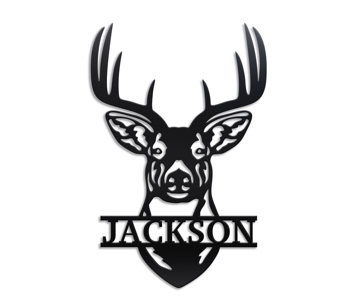 Deer Rack Sign Custom Hunting Outdoor Metal Sign by Craftmysign – Craft My Sign