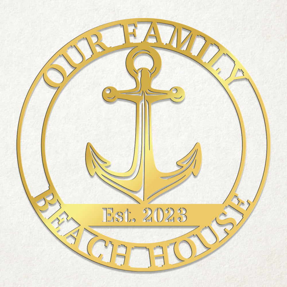Custom Anchor Metal Sign by Craftmysign – Craft My Sign