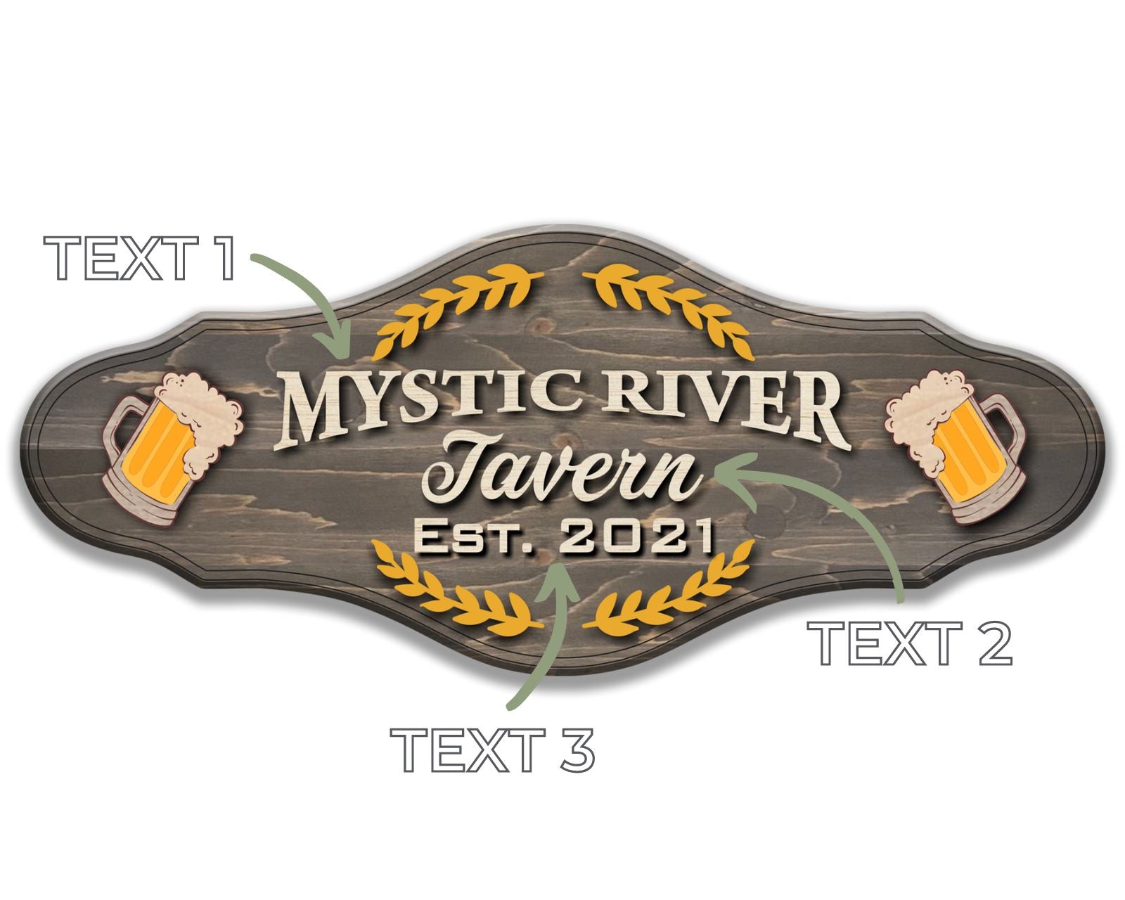 Bar Sign Woodform Artcrafts