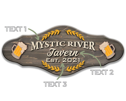 Bar Sign Woodform Artcrafts