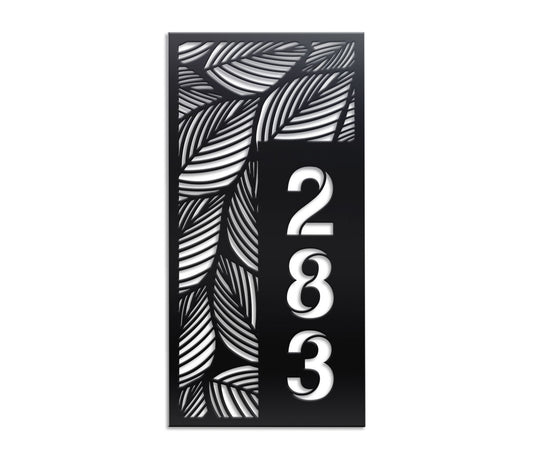 Vertical House Number Sign 2