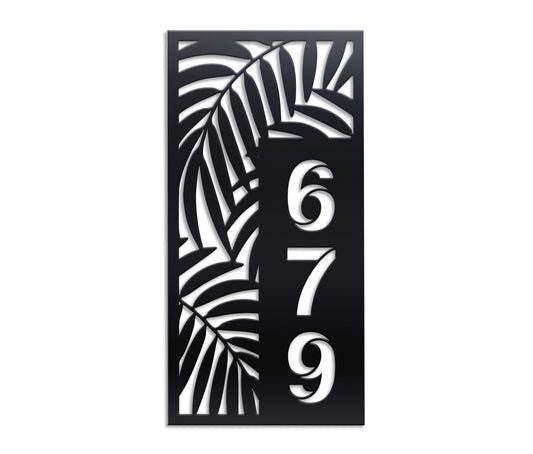 Vertical House Number Sign 3