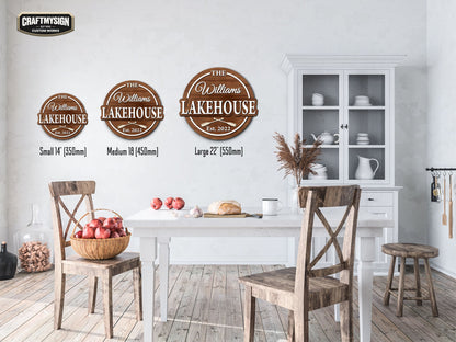 Lakehouse Wooden Sign