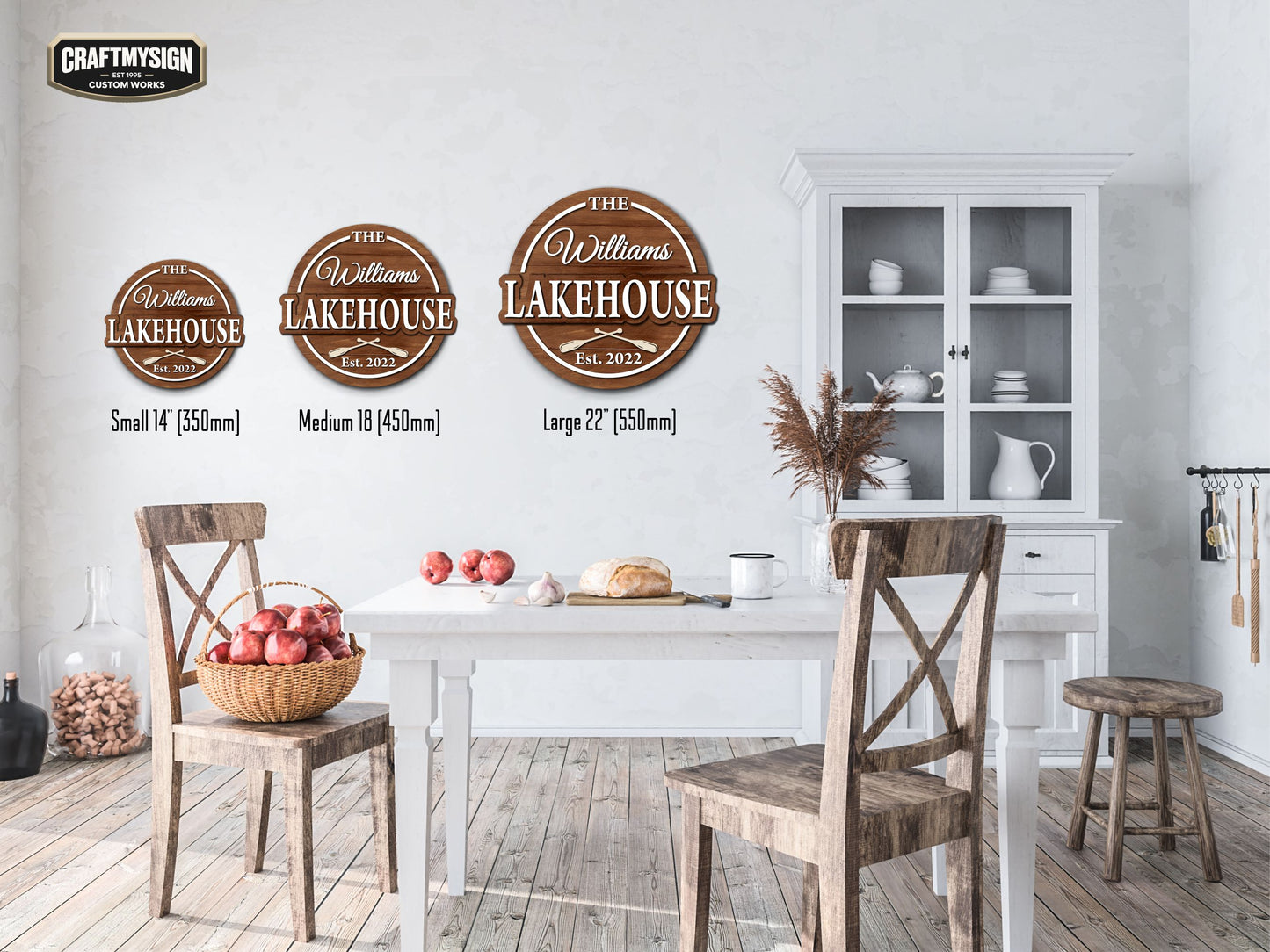 
                  
                    Lakehouse Wooden Sign
                  
                