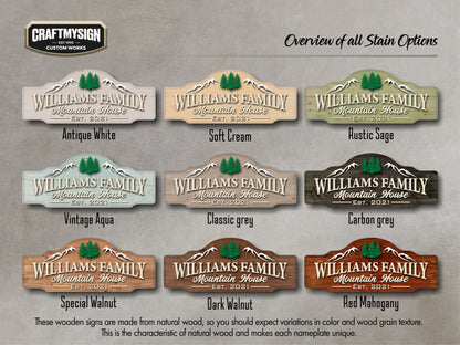 Mountain House Sign Craftmysign