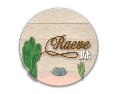 Desert Nursery Name Sign Craftmysign