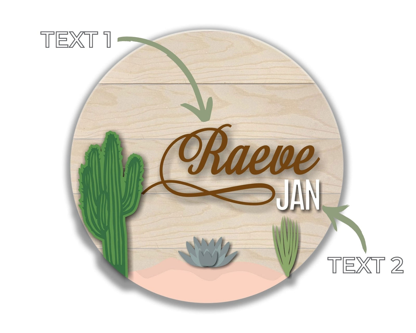 Desert Nursery Name Sign Craftmysign