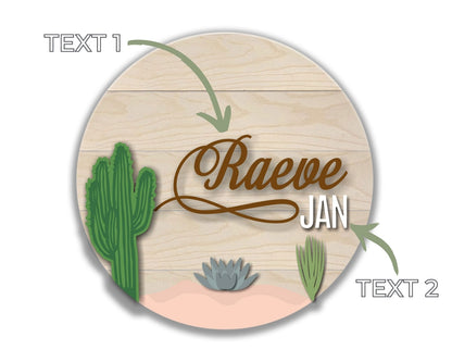 Desert Nursery Name Sign Craftmysign