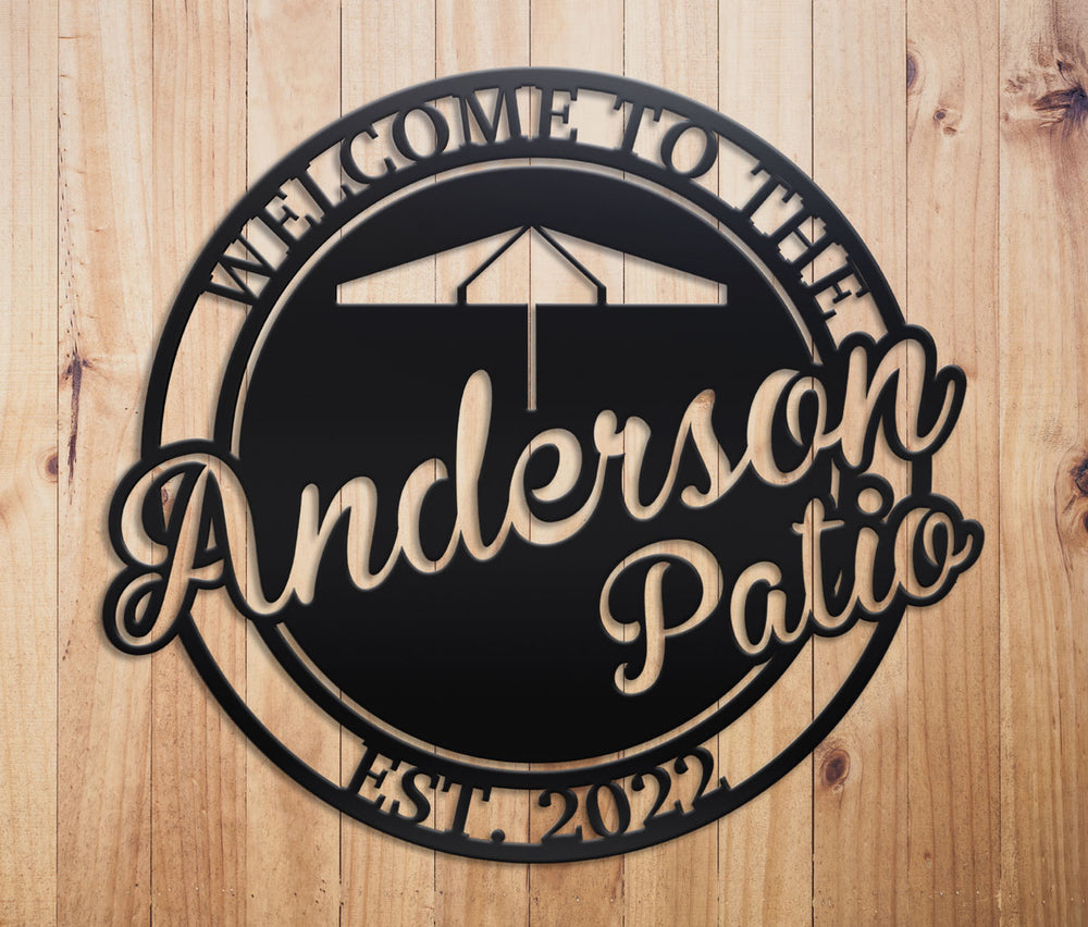 Custom Patio Metal Sign by Craftmysign – Craft My Sign