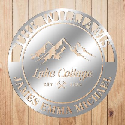 Outdoor Mountain House Sign