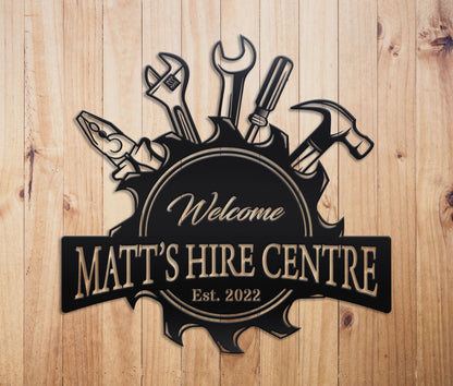 Service Tools Sign