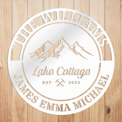 Outdoor Mountain House Sign