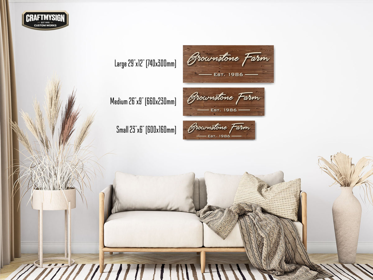 Custom Wooden Sign by Craftmysign – Craft My Sign
