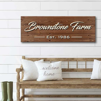 Custom Wooden Sign