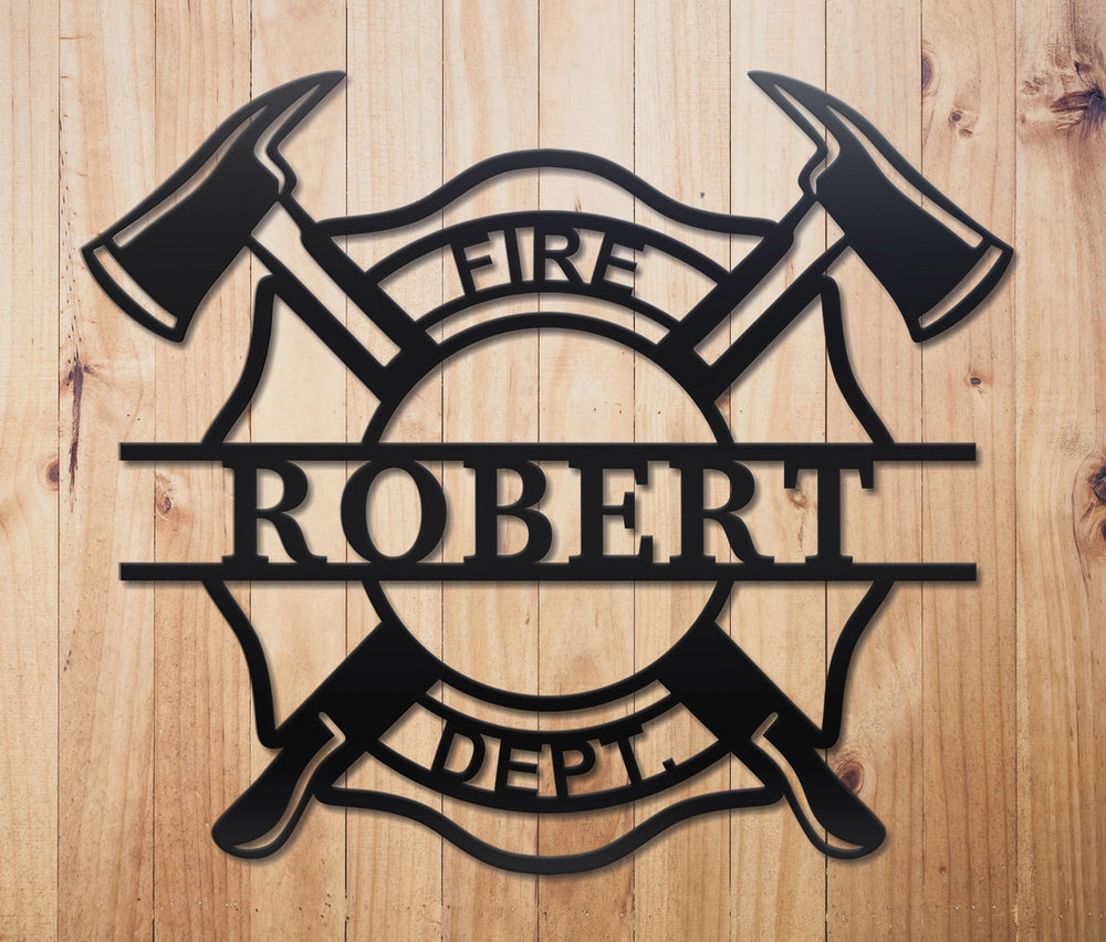 Custom Fireman Metal Sign by Craftmysign – Craft My Sign