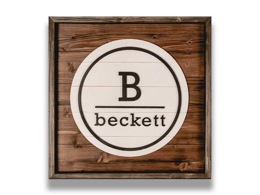 Framed Sign