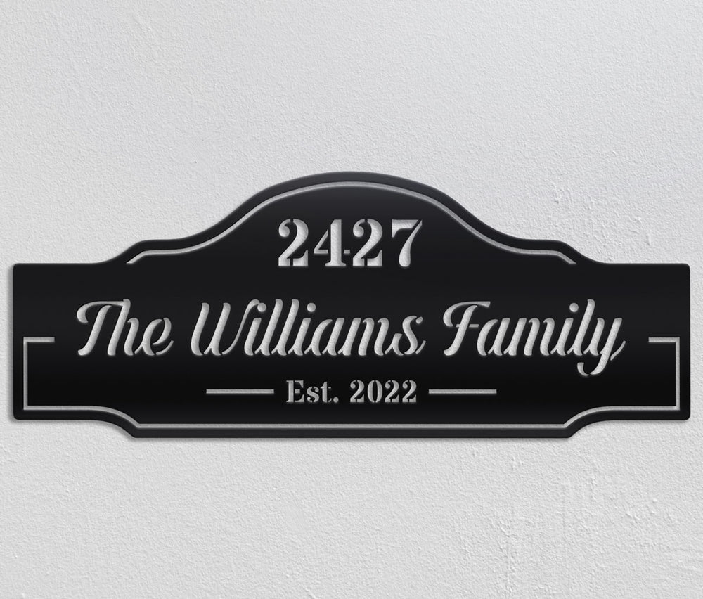 
                  
                    Family Name & House Address Sign
                  
                