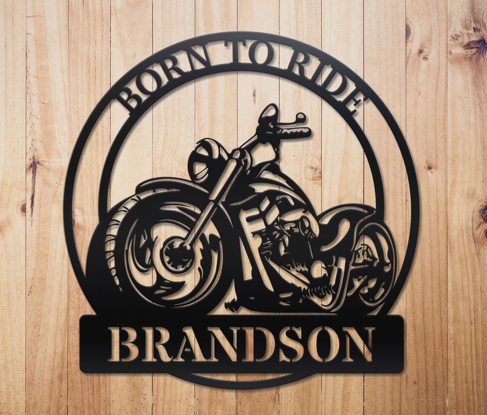Monogram Motorcycle Sign by Craftmysign – Craft My Sign